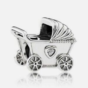 Pandora Baby's Pram Charm, Clear CZ 792102CZ